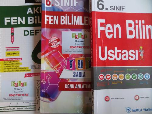 6. Sınıf Fen Bilimleri Okula Yardımcı Sınavlara Hazırlık Kitapları / 3 Adet