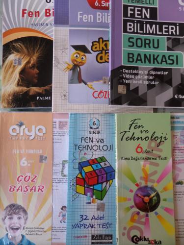 6. Sınıf Fen ve Teknoloji Okula Yardımcı Sınavlara Hazırlık Kitapları / 6 Adet