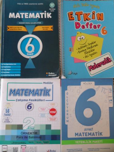 6. Sınıf Matematik Okula Yardımcı Sınavlara Hazırlık Kitapları / 4 Adet
