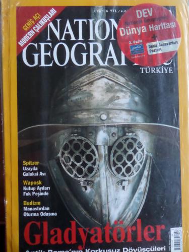 National Geographic 2005 / 56 - ( Dev Dünya Haritası + Deniz Canavarı Posteri)