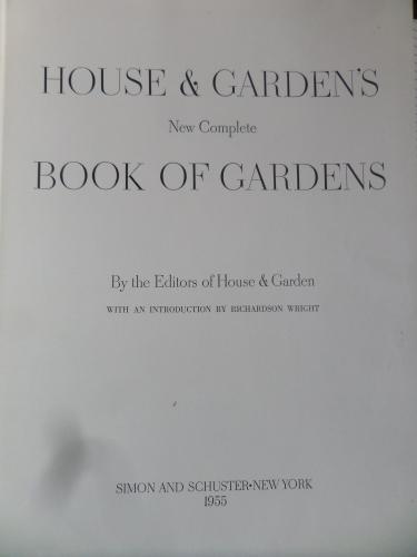 House & Garden's New Complete Book Of Gardens