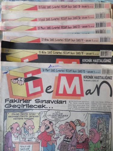 Leman 2002 / Sayı: 542-544-545-546-549-550-560-565-566-567 (10 Adet)